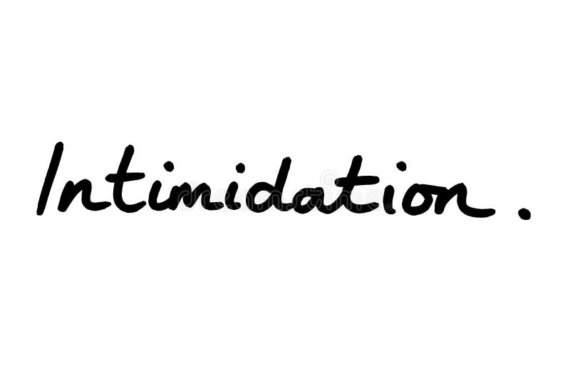 Intimidation royalty free illustration