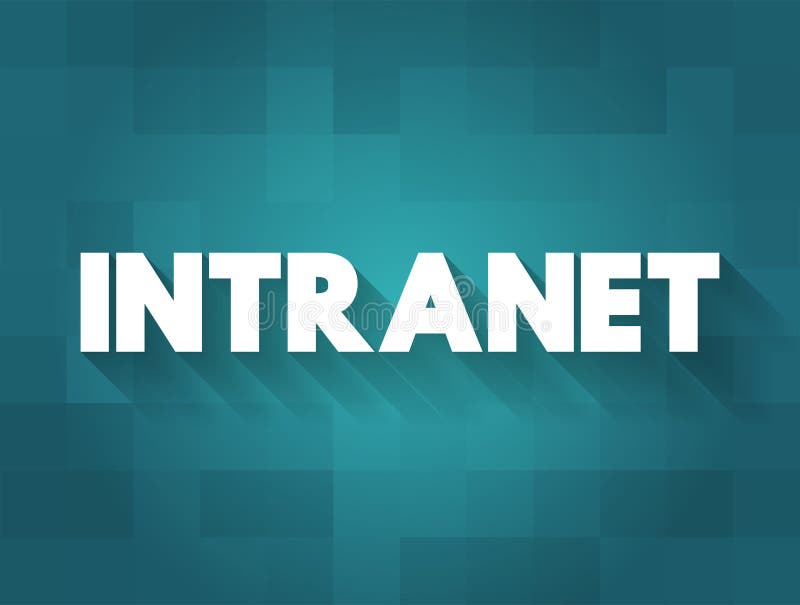 Intranet - computer network for sharing information, collaboration tools, and other computing services within an organization royalty free illustration