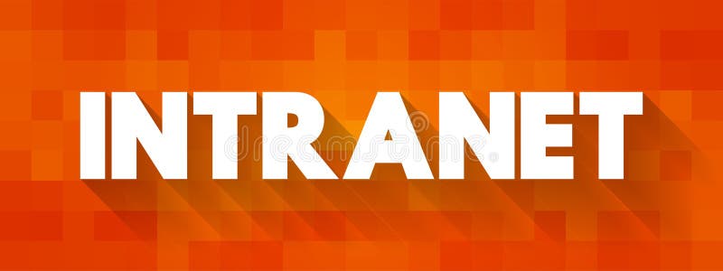 Intranet - computer network for sharing information, collaboration tools, and other computing services within an organization vector illustration