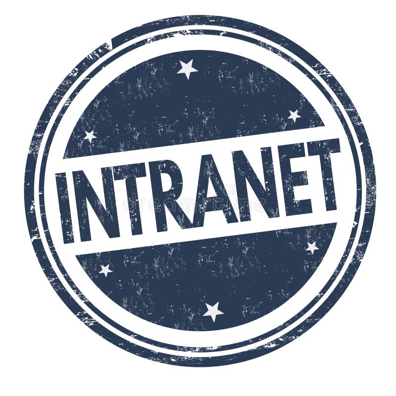 Intranet sign or stamp royalty free illustration