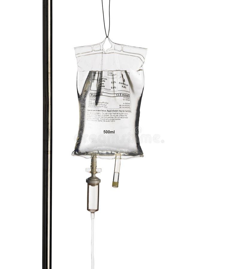 Intravenous (IV) Drip Bag - Stock Image - C022/1509 - Science Photo Library