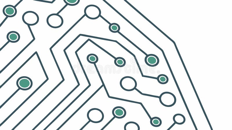 Intricate Circuit Board Lines Technology Abstract Vector, vector design Generative AI stock illustration
