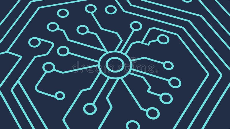 Intricate circuit board pattern. Digital technology connectivity. vector design Generative AI stock illustration