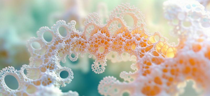 Intricate Coral Structure with Delicate Patterns and Soft Color Gradients royalty free stock image