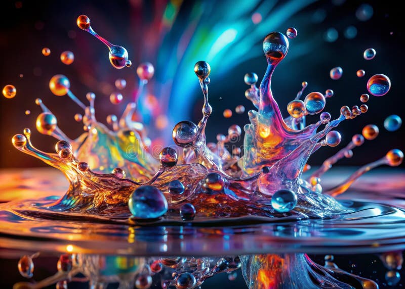 Tanz der Moleküle abstrakt