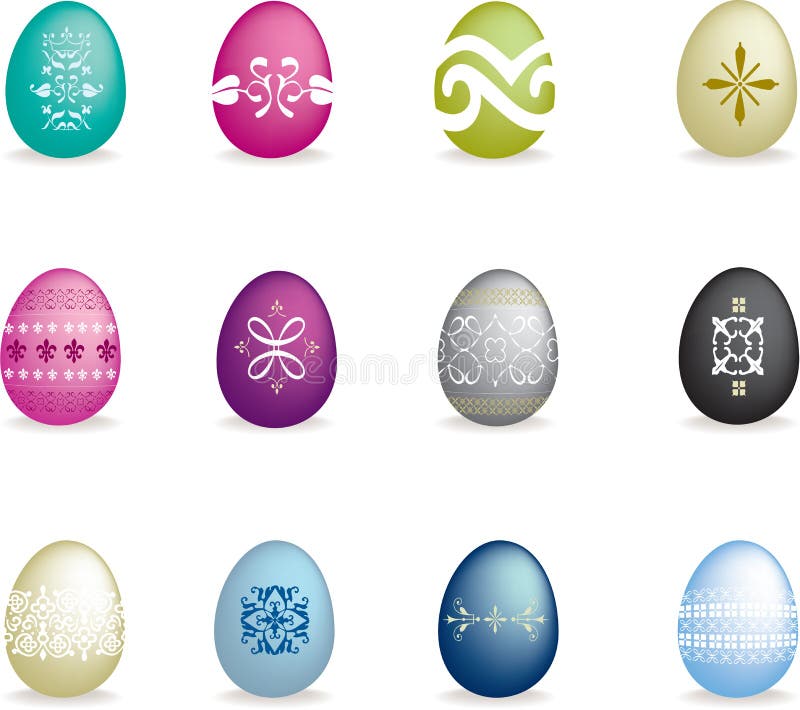 Intricate easter egg set 2