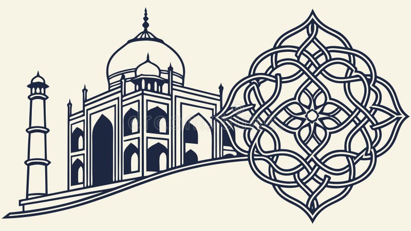 Intricate Geometric Architectural Pattern: Elegant Design, vector design Generative AI vector illustration