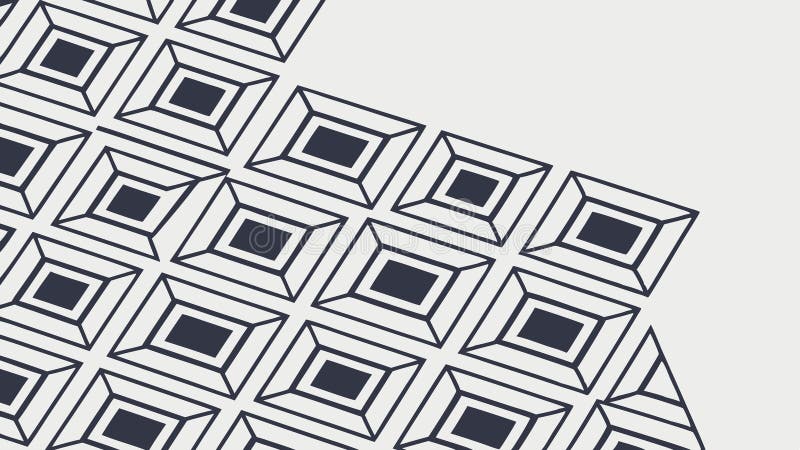 Intricate Geometric Cube Pattern Vector Background, vector design Generative AI royalty free illustration