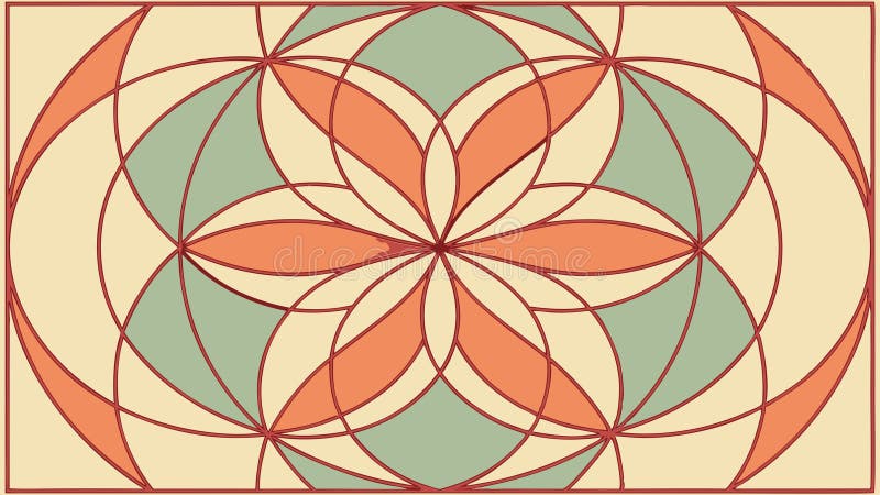 Intricate geometric floral pattern, perfect for elegant backgrounds, vector design Generative AI royalty free illustration