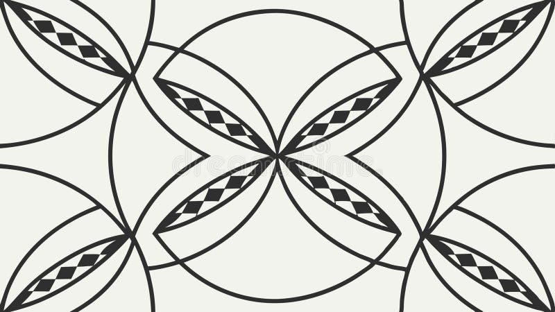 Intricate geometric floral pattern, symbolizing elegance and natural symmetry, vector design Generative AI royalty free illustration