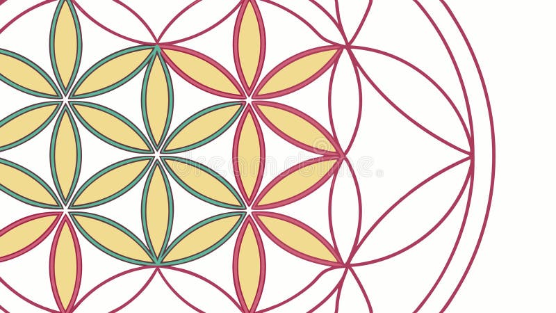 Intricate Geometric Floral Pattern, vector design Generative AI stock illustration