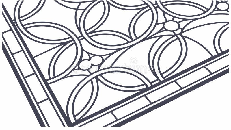 Intricate Geometric Grid Pattern Seamless Vector, vector design Generative AI vector illustration