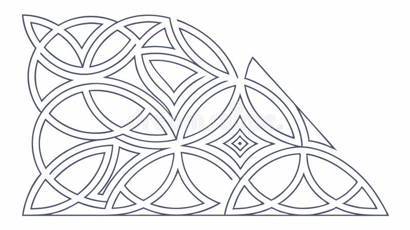 Intricate Geometric Knot Pattern, Decorative Abstract Design, vector design Generative AI vector illustration