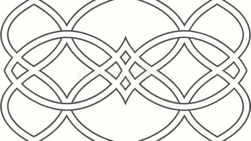 Intricate geometric lattice pattern, modern and complex design, vector design Generative AI royalty free illustration