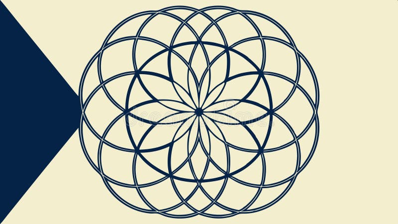 Intricate geometric mandala pattern design element vector design Generative AI vector illustration