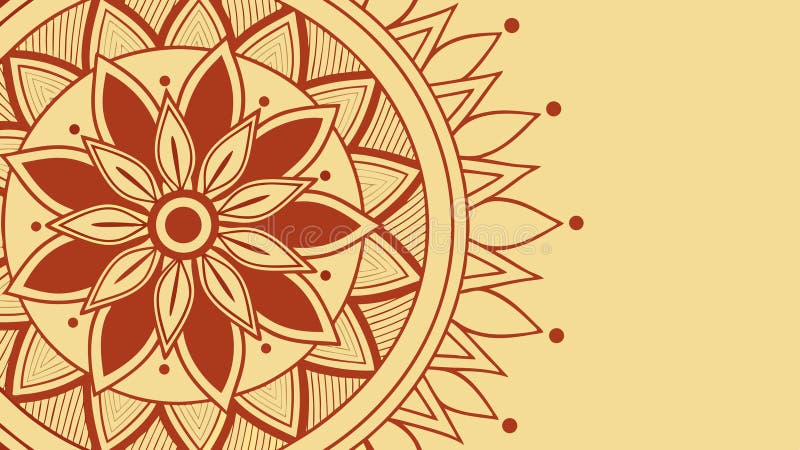 Intricate geometric mandala pattern, promoting balance and visual appeal, vector design Generative AI royalty free illustration