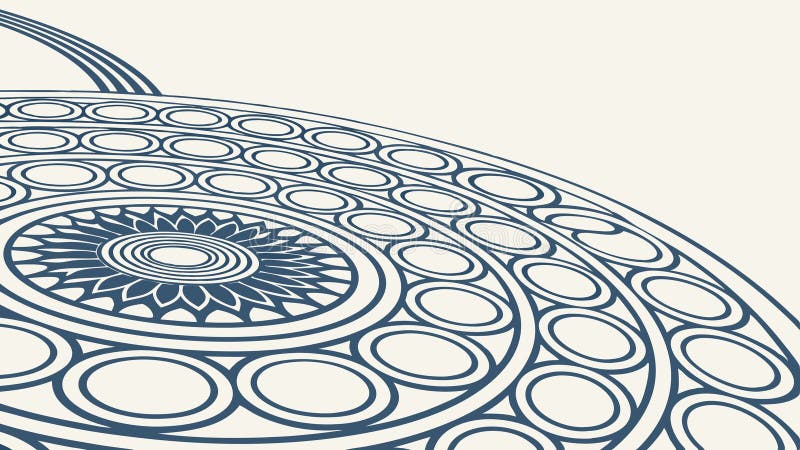 Intricate geometric mandala pattern. Spiritual abstract design vector. vector design Generative AI vector illustration