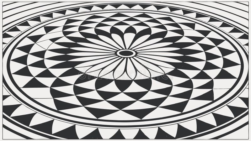 Intricate geometric mandala pattern. Spiritual abstract design. vector design Generative AI vector illustration