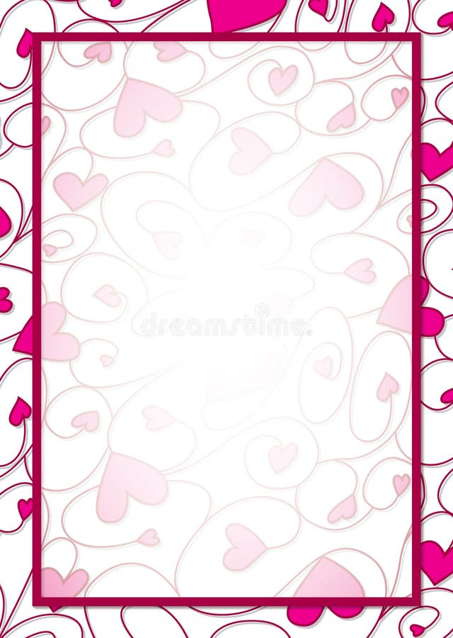 Download Swirly Heart Border In Vector Format. Stock Vector ...