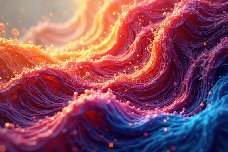 Intricate looping curly lines skapar ett flytande organiskt mönster doodle-lekfull digital art-konst. Intricate looping curly lines skapar ett flytande organiskt mönster Dodle-lekfull digital art AIgenererad för unik och kreativ design AI-genererad