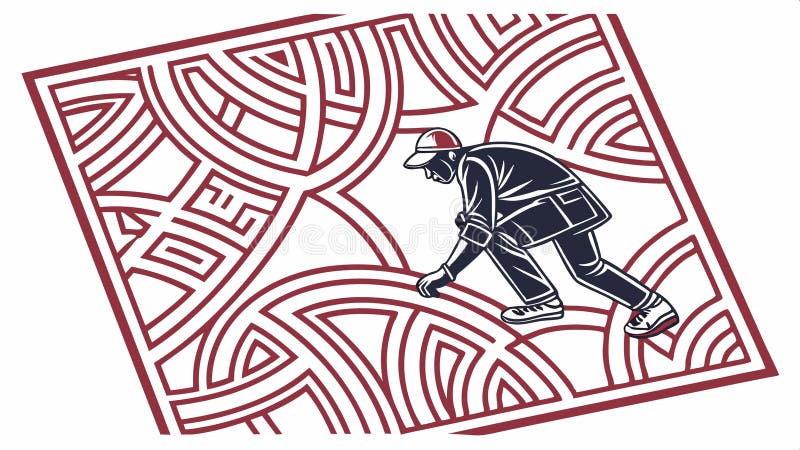 Intricate maze game, puzzle design, challenge illustration vector design Generative AI royalty free illustration