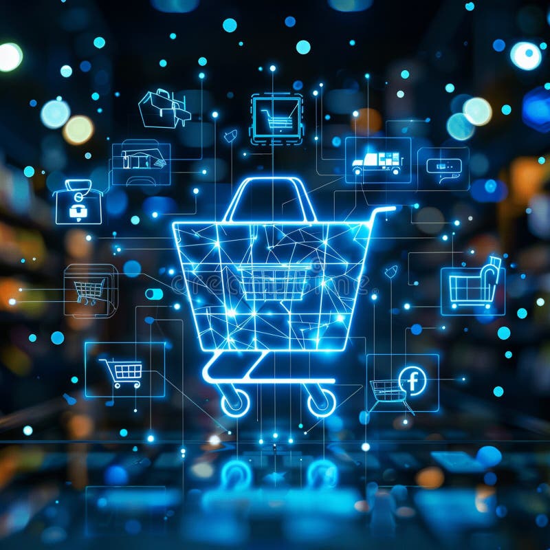 Intricate network topology elegant data pathways woven like a digital tapestry royalty free illustration