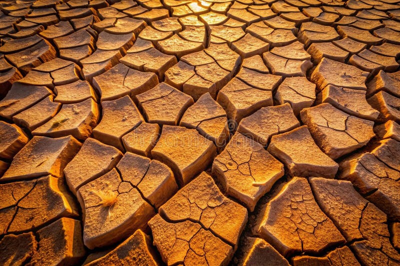 Intricate Patterns of a Deserts Dried Mud An Aerial CloseUp of Cracked Earth Textures Unveiling the Dynamics of royalty free illustration