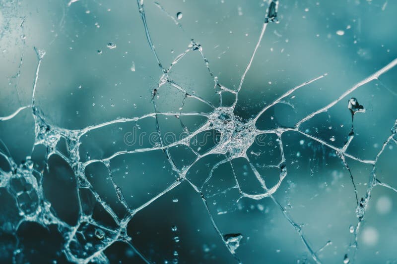 Shattered Glass Creates a Captivating Vortex Effect in a Dark