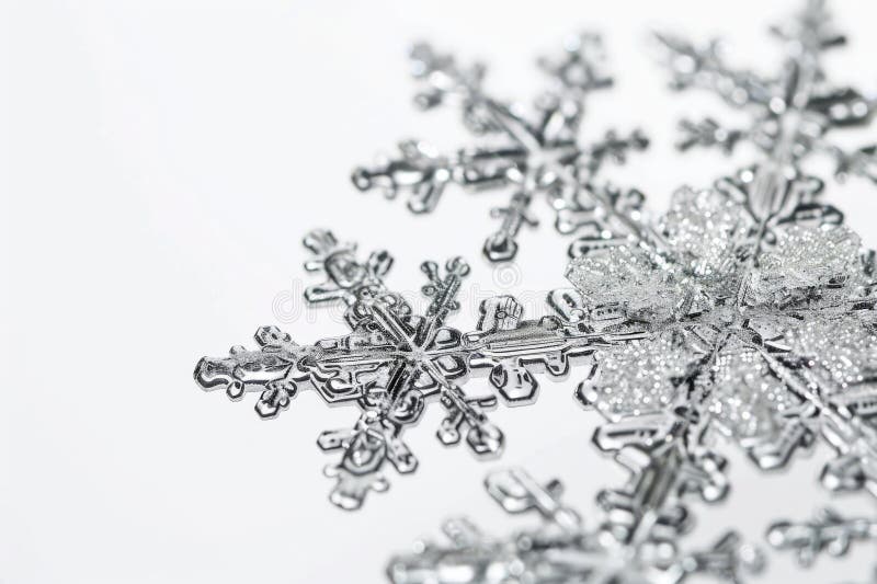 Intricate Patterns of a Snowflake vector illustration