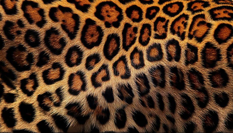 The intricate and vibrant fur patterns of a leopard captured in high detail, celebrating natural elegance and camouflage royalty free stock photos
