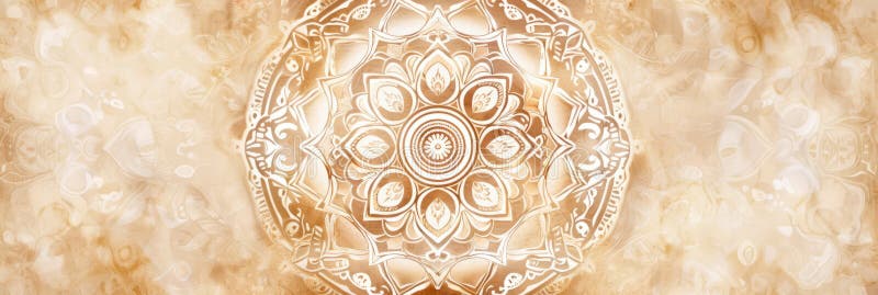Intricate watercolor mandala pattern , bringing a sense of harmony and balance to any space. Generative AI royalty free stock images