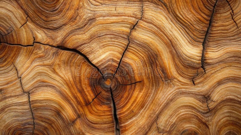 Intricate Wood Grain Pattern Shows Natural Beauty vector illustration