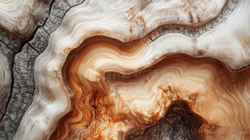 Intricate Wood Grain Patterns Reveal Natural Beauty vector illustration