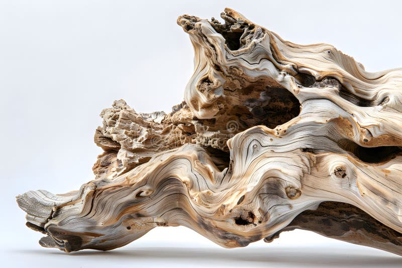 Intricate Wood Grain Patterns A Study in Natural Sculptures Exquisite Detail and Unique Form Showasing the Arti. Intricate Wood Grain MMärken : En studie i naturskulpturer Exquisite Detail and Unique Form Visar artistry of Nature Timless Craftsmanship genom Eroded Wood Textures. En Close View visar skönheten hos en västerlös bit av drivved. Generativ AI-bild, fantastisk visuell effekt