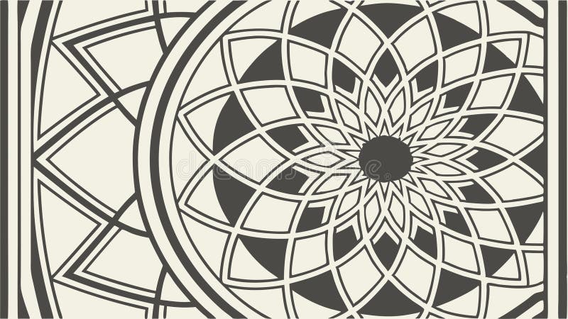 Intricentieren Mandala Geometric Pattern Design Element Vektordesign Generative AI lizenzfreie abbildung