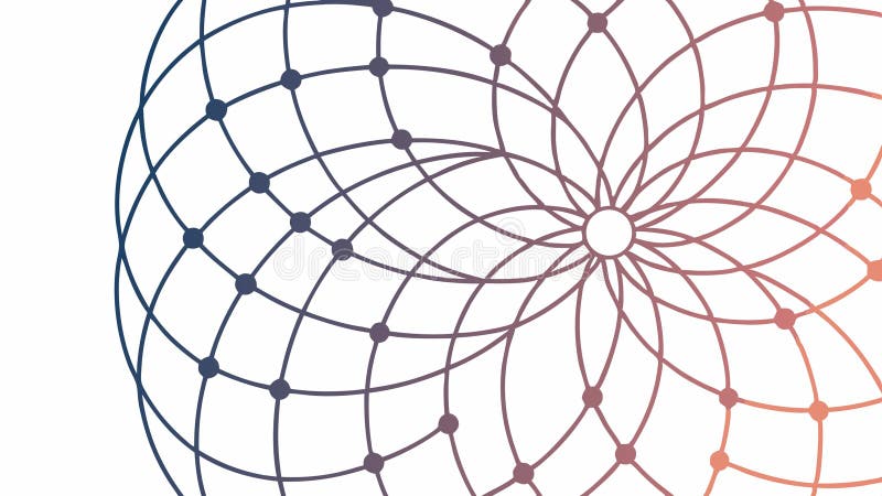 Intricera Abstract Spiral Geometric Pattern Vector-vektordesign Generativ AI stock illustrationer