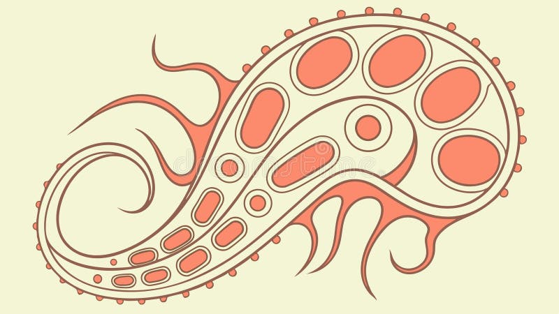 Intricera abstrakt Paisley Design Element Decorative Art Vector Design Generative AI vektor illustrationer