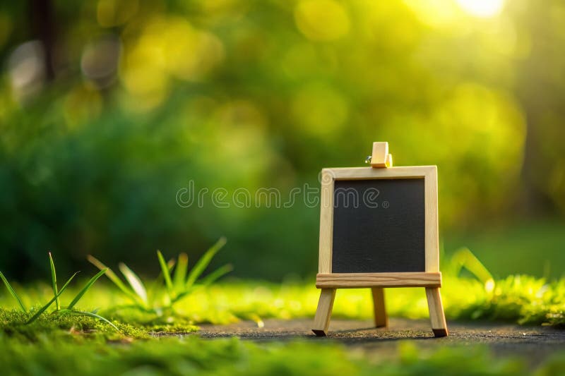 Intriguing Miniature ZShaped Blackboard A TiltShift Perspective on an Empty Chalkboard Letter Z vector illustration