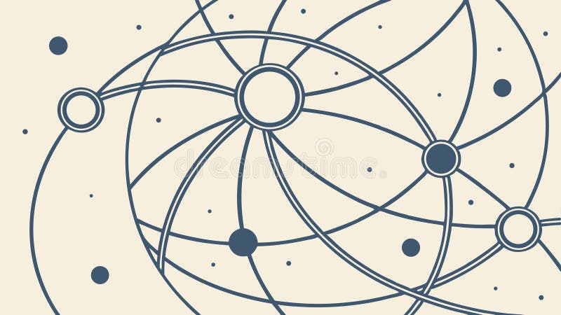 Intrikera ett abstrakt nätverk av sammankopplade linjer vektordesign Generativ AI vektor illustrationer