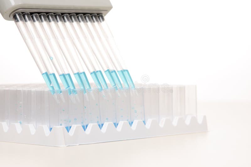 Introduire à la pipette photographie stock Introduire à la pipette photographie stock