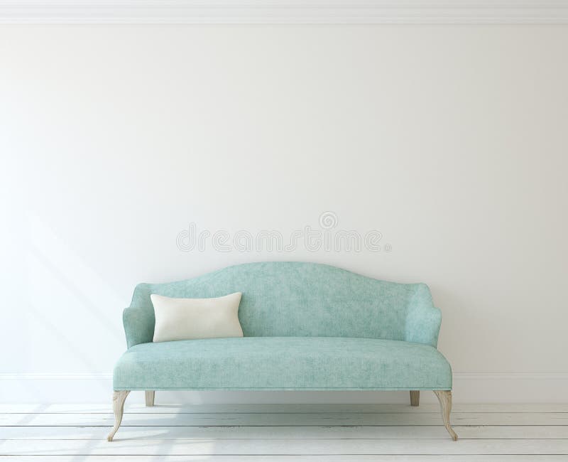 Intérieur avec le divan moderne illustration de vecteur Intérieur avec le divan moderne illustration de vecteur