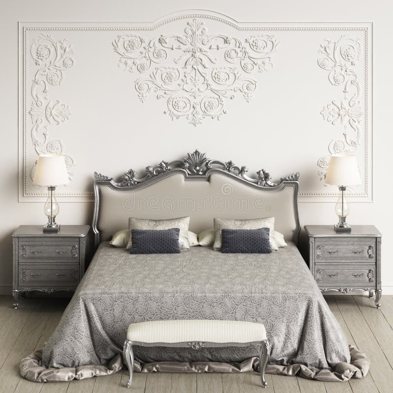 Intérieur classique de chambre à coucher Illustration de Digital rendu 3d illustration de vecteur Intérieur classique de chambre à coucher Illustration de Digital rendu 3d illustration de vecteur