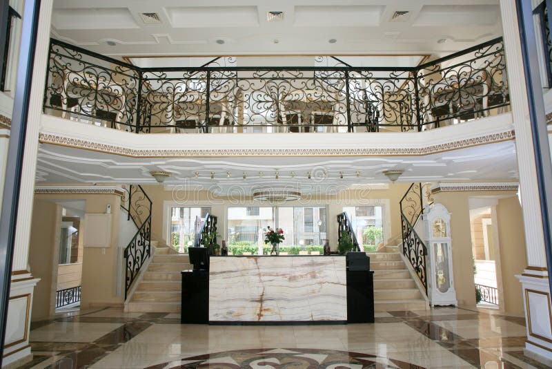 Intérieur d'hôtel de luxe images stock