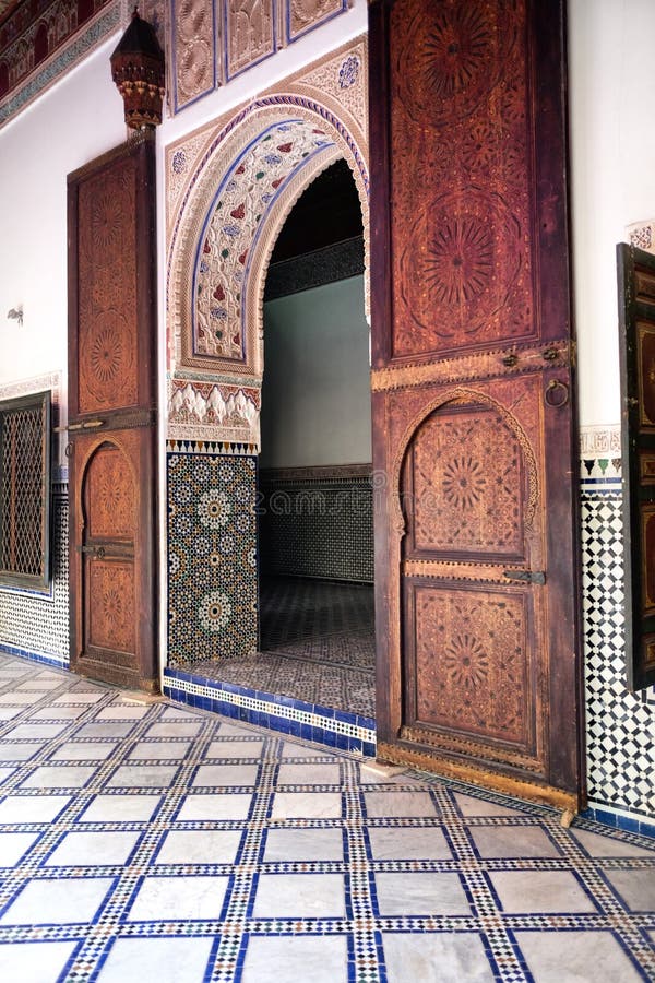 Intérieur de musée d'EL Bahia Palace à Marrakech image stock Intérieur de musée d'EL Bahia Palace à Marrakech image stock