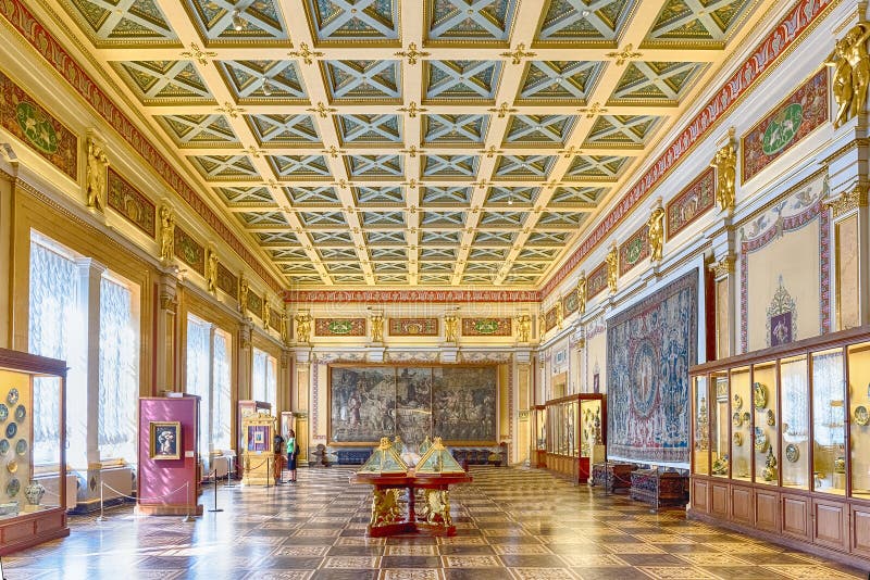 Intérieur du palais d'hiver, musée d'ermitage, St Petersburg, photographie stock Intérieur du palais d'hiver, musée d'ermitage, St Petersburg, photographie stock