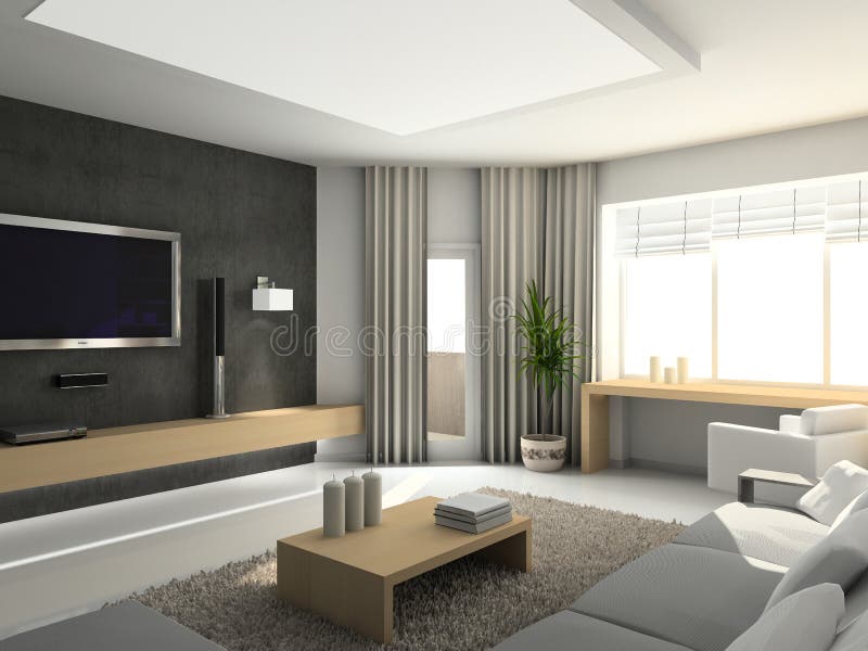 Intérieur moderne. images stock