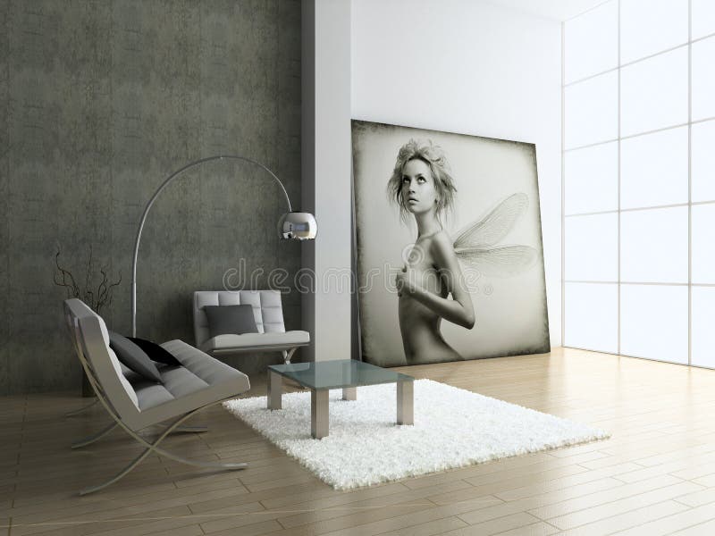 Intérieur moderne. photo libre de droits