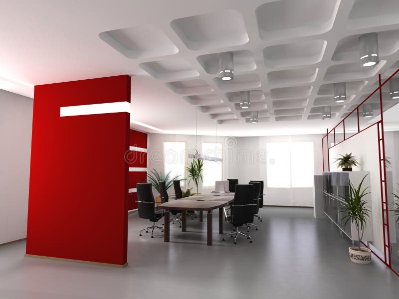 Intérieur moderne de bureau photos libres de droits