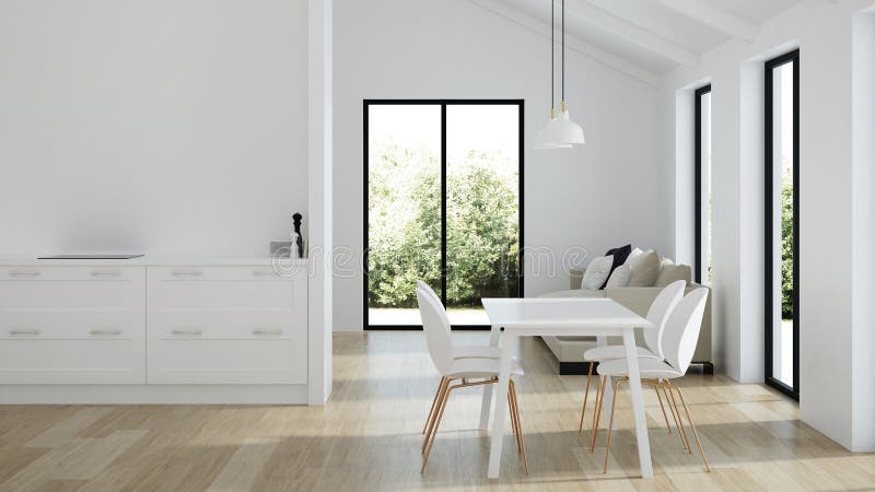 Intérieur moderne de maison Couleur blanche dans l'intérieur illustration libre de droits Intérieur moderne de maison Couleur blanche dans l'intérieur illustration libre de droits