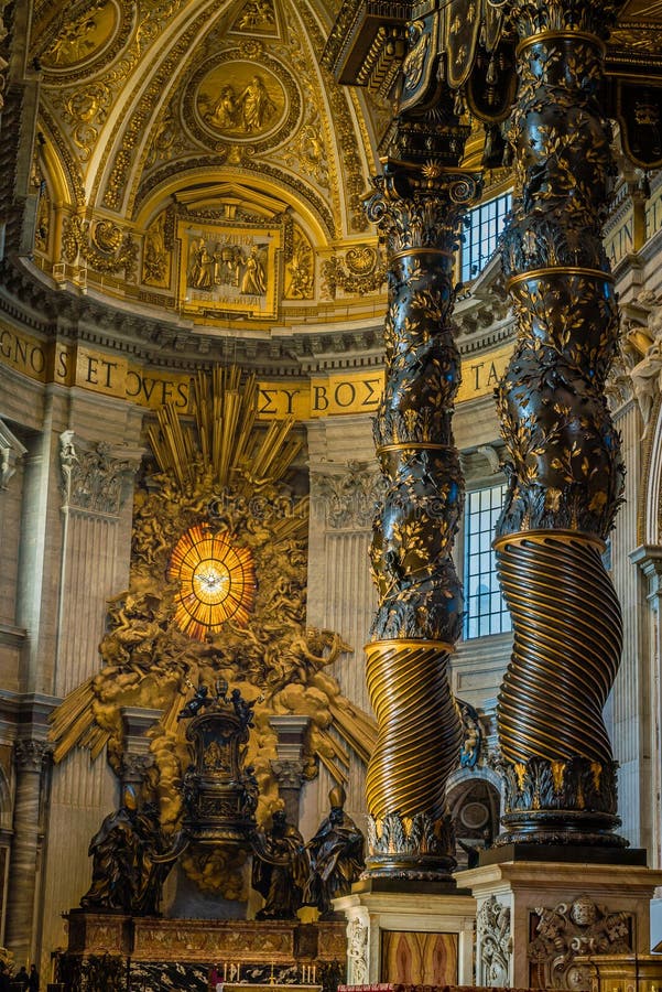 Intérieurs de basilique de St Peter images stock Intérieurs de basilique de St Peter images stock
